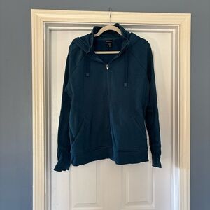 Athleta Teal Blue Zip-Up Hoodie XL